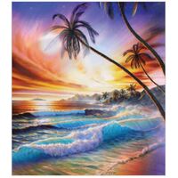 Diamond Art Surf Beach Scene 40x50cm HA0066 DIY Canvas Craft Diamond Decor HA0066