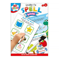 Kids Create Wipe Clean Book Learn To Spell Ages 4+