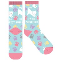 EJF Frankly Funny Novelty Socks, One Size Fits Most - Purrrfect E8865
