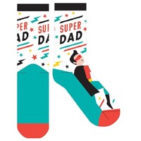 EJF Frankly Funny Novelty Socks, One Size Fits Most - Super Dad E9112
