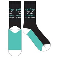 EJF Frankly Funny Novelty Socks, One Size Fits Most - Fav F Word E9118