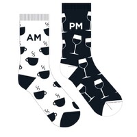 EJF Frankly Funny Novelty Socks, One Size Fits Most - Odd Am Pm E10064