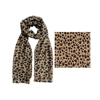 Frankie & Me Scarf Leopard Print Polyester Great Gift For Her E10070