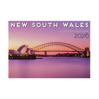 2026 Calendar New South Wales 16-Month Horizontal Wall, Design Group CAL26009