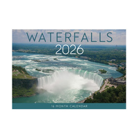 2026 Calendar Waterfalls 16-Month Horizontal Wall, Design Group CAL26016