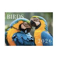 2026 Calendar Birds 16-Month Horizontal Wall, Design Group CAL26021