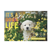2026 Calendar It's A Dog's Life 16-Month Horizontal Wall, Design Group CAL26033
