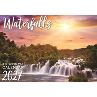 2027 16-Month Calendar Design Group Waterfalls Horizontal Wall, CAL27016