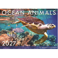 2027 16-Month Calendar Design Group Ocean Animals Horizontal Wall, CAL27027
