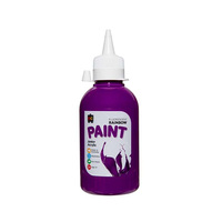 Educational Colours Fluorescent Rainbow Junior Acrylic Paint 250 mL Purple 