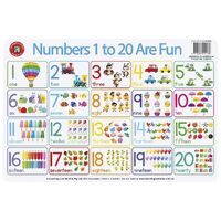 Placemat - Numbers 1 to 20 Are Fun