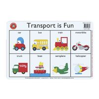 Learning Can Be Fun Placemat: Transport is Fun