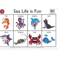 Learning Can Be Fun Placemat: Sea Life is Fun