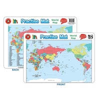 Learning Can Be Fun - Practise Mat - World Map