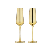 Tempa Aurora Champagne Glass Set of 2 Gold, The Ladelle Group 896355