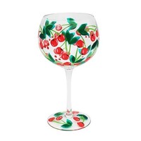 Lynsey Johnstone Hand Painted Stemmed Glass Cherries 20114