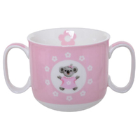 Marja Leena Baby's First Double Handled Mug Pink, Baby Gift, Gibson Gifts 20354