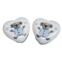 Marja Leena Baby's First Tooth & First Curl Trinket Set Blue, Gibson Gifts 20359