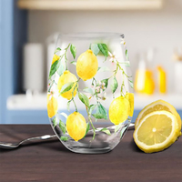 Stemless Glass Lemon Grove 13cm, Gibson Gifts 20496