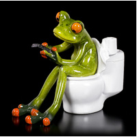 Gibson Gifts Figurine - Funny Frogs Toilet 20513