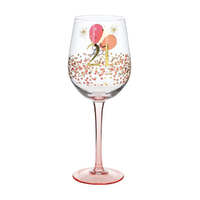 Wine Glass Rush Ladies 21st Birthday, Gibson Gifts 20683