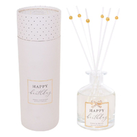 Reed Diffuser Jewelled Happy Birthday, Gift For Her, Gibson Gifts 20853
