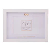 Photo Frame Jewelled Happy 21st Birthday, Gift For Her, Gibson Gifts 20864