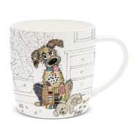 Bug Art Kooks Mug 400mL Murphy Mutt, Gibson Gifts 21156