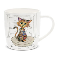 Bug Art Kooks Mug 400mL Kimba Kitten, Gibson Gifts 21156