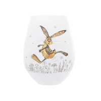 Bug Art Kooks Stemless Glass 350mL Hesper Hare, Gibson Gifts 21163