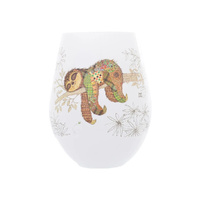 Bug Art Kooks Stemless Glass 350mL Simon Sloth, Gibson Gifts 21163