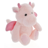 Gibson Gifts Baby Plush 25cm Winged Dinosaur Pink, 26022