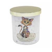 Bug Art Kooks Reed Diffuser Kimba Kitten Hand Poured Boutique Diffuser Cashmere & Silk, 26043