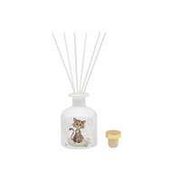 Bug Art Kooks Reed Diffuser Kimba Kitten Hand Poured Boutique Diffuser Cashmere & Silk, 26043