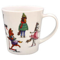 L & P Home & Gifts Animals Behaving Madly Mug Horses Fine China, 26450