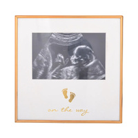 Gibson Gifts New Beginnings Photo Frame 6x4 One The Way White & Gold, 26487