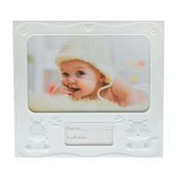 Gibson Gifts Baby Pastels Photo Frame 6x4 White, 26490