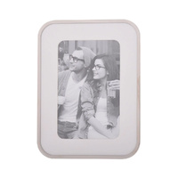Gibson Gifts Silver Curve Photo Frame 4x6 Round Corner, 26512