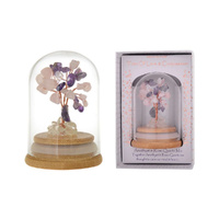 Equilibrium Crystal Tree of Love & Compassion Amethyst & Rose Quartz, Gibson Gifts 26633