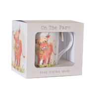 Gibson Gifts On The Farm Mug Cow, 26804