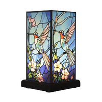Gibson Gifts Stained Glass Table Lamp 22cm Humming Bird, 26934
