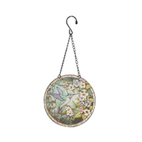 Gibson Gifts Stained Glass Hanging Plaques 19cm Humming Bird, 27039