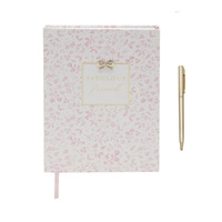 Gibson Gifts Notebook A5 Madelaine Floral Hardcover with Pen Friend, 27124