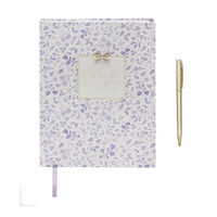 Gibson Gifts Notebook A5 Madelaine Floral Hardcover with Pen Thank You, 27124