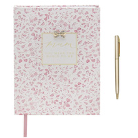 Gibson Gifts Notebook A5 Madelaine Floral Hardcover with Pen Mum, 27125