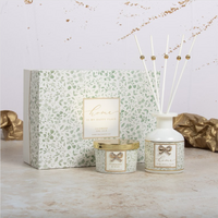 Gibson Gifts Candle & Diffuser Set Madelaine Floral Cashmere & Silk, 27126