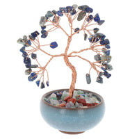 Equilibrium Quartz Spiritual Tree 15cm Lapis Lazulli, 27181