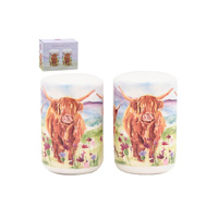 L & P Home & Gifts Highland Cows Salt & Pepper Shakers Set of 2, 27298