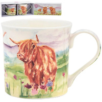 L & P Home & Gifts Highland Cows Mugs Set of 2, 27299