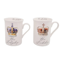 Gibson Gifts Mugs Lordship & Ladyship Set of 2, 27304